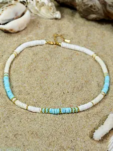 Oceanic Natural Shell Necklace, Bohemian Unisex Jewelry, Summer Beach Party Gift, Simple Style, Perfect for Vacations