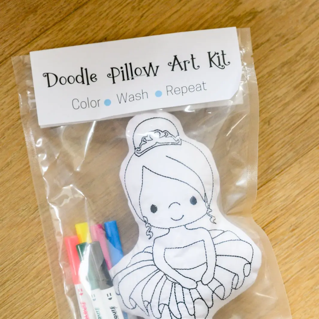 Ballerina Doodle Coloring Activity Doll