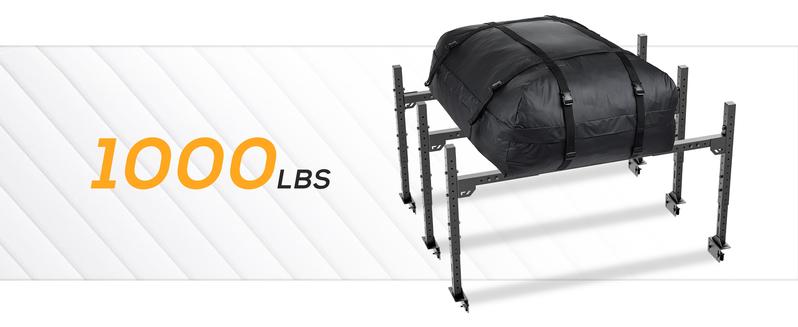 EYOUHZ Adjustable Truck Ladder Racks Compatible with Tacoma/Silverado/Ford F-Series/Ram/Tundra/JT/Sierra/Titan/Frontier/Colorado/Canyon/Ranger/Maverick Universal 1000lbs Capacity Bed Rack Cargo Rack