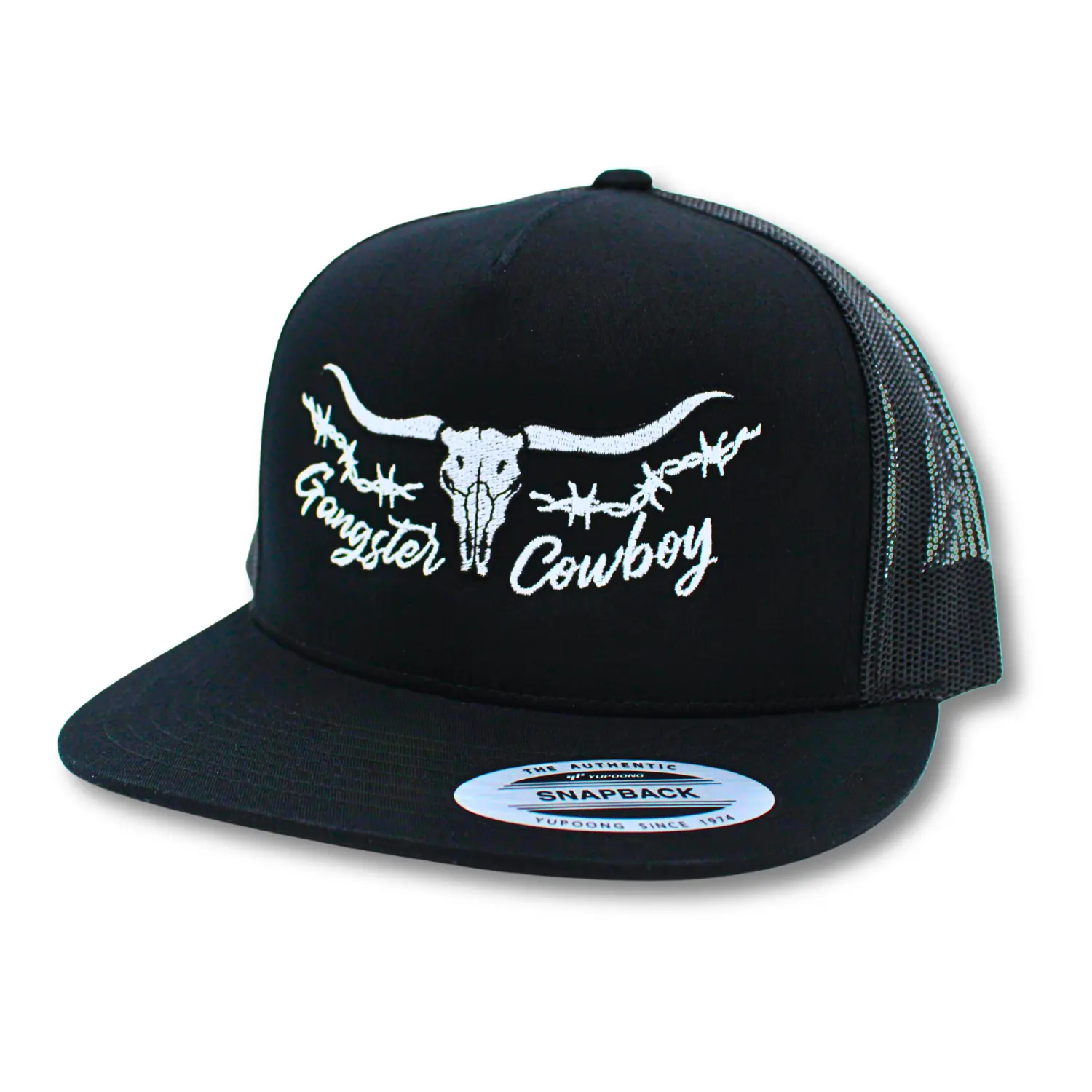Barbed Wire - Black and White. Gangster Cowboy Official Product