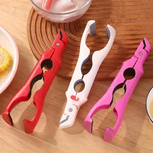 3-in-1 Anti-Scald Tongs Steaming Vegetable Universal Clip Dish Holder Silicone Non-Slip Heat-Resistant Plate and Bowl Clip Kitchen Utensil