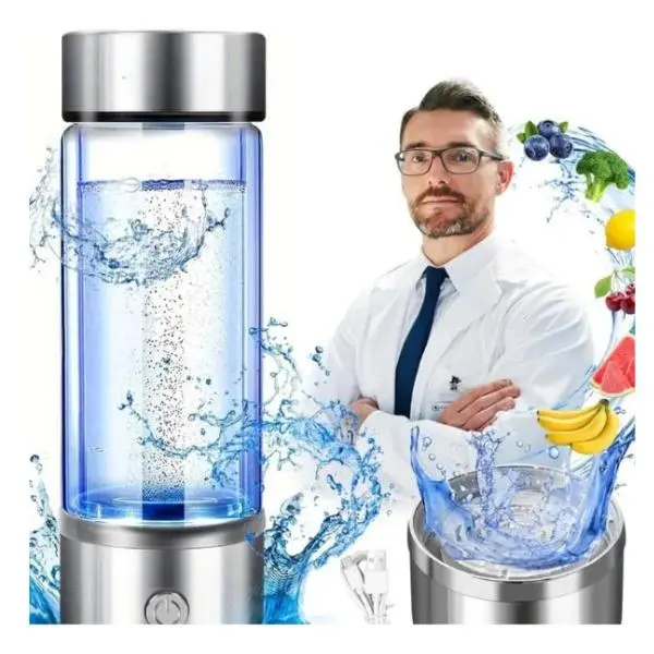 Portable Rechargeable Hydrogen Water Bottle, Cup, Ideal for home , Office, Travel, Gym , Drinking  Drinkware Reusable Washable, Non Electric USB Rechargeable