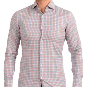 Hugo Boss Men's "Jason" Multi-Color Slim Fit Plaid Dress Shirt US 15 IT 38