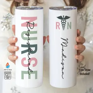Nurse Tumbler - Personalized Nurse Gift - Nurse Appreciation Gift - Nursing Student Gift - RN Gift - Nusre Graduation Gift