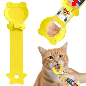 CHEF KITTY Mess-Free Cat Treat Spoon, Pet Feeding Accessory for Cats