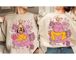 Disneyey Mickeyey and Friends Christmas Tree Shirt, 2-side Multi Characters Christmas Lights Very Merry Xmas Tee, Disneyeylandd Xmas Matching Shir, T-Shirt, Sweatshirt, Hoodie, Gift for woman, Gift for man, Gift for fan