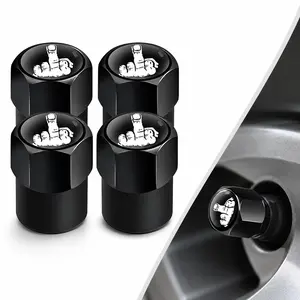 4PCS Alloy Tire Valve Stem Caps – Durable Stylish Air Caps | Corrosion-Resistant, Leak-Proof for Cars, SUVs, Trucks, Bikes & Motorcycles