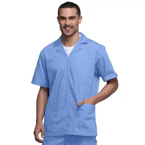 Cherokee Workwear Originals Mens Zip Front Scrub Jacket