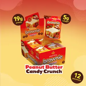 12 Pack - Peanut Butter Candy Crunch Prime Bites Protein Brownies