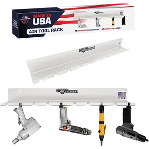 PP3118 Air Tool Pneumatic Rack Holder Organizer for Enclosed Trailer Garage Shop -  - Holds up to 10 Air Tools -  Tool Storage ()