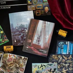 30 Pages Geometry of Colors Journaling Derative Sticker Book - for Journaling, Scrapbooking, and DIY Craft