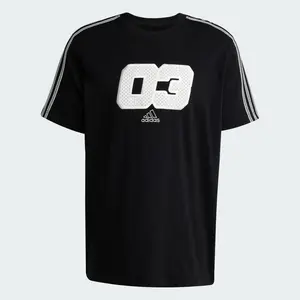 Adidas JD5383 Men's Short-Sleeve T-Shirt with Bold Design - Ideal for Menswear and Everyday Wear - Top