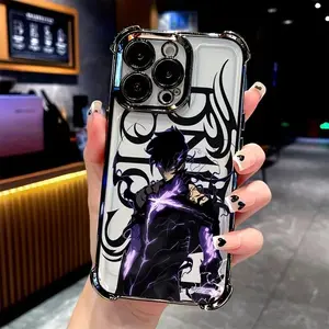 Solo Leveling Anime-Themed Protective Phone Case for iPhone 17, 16, 15, 14, 13, 12, 11 Pro Air Plus ProMax and Samsung S26-S22 Plus anti drop phone cases, personalized phone cases.