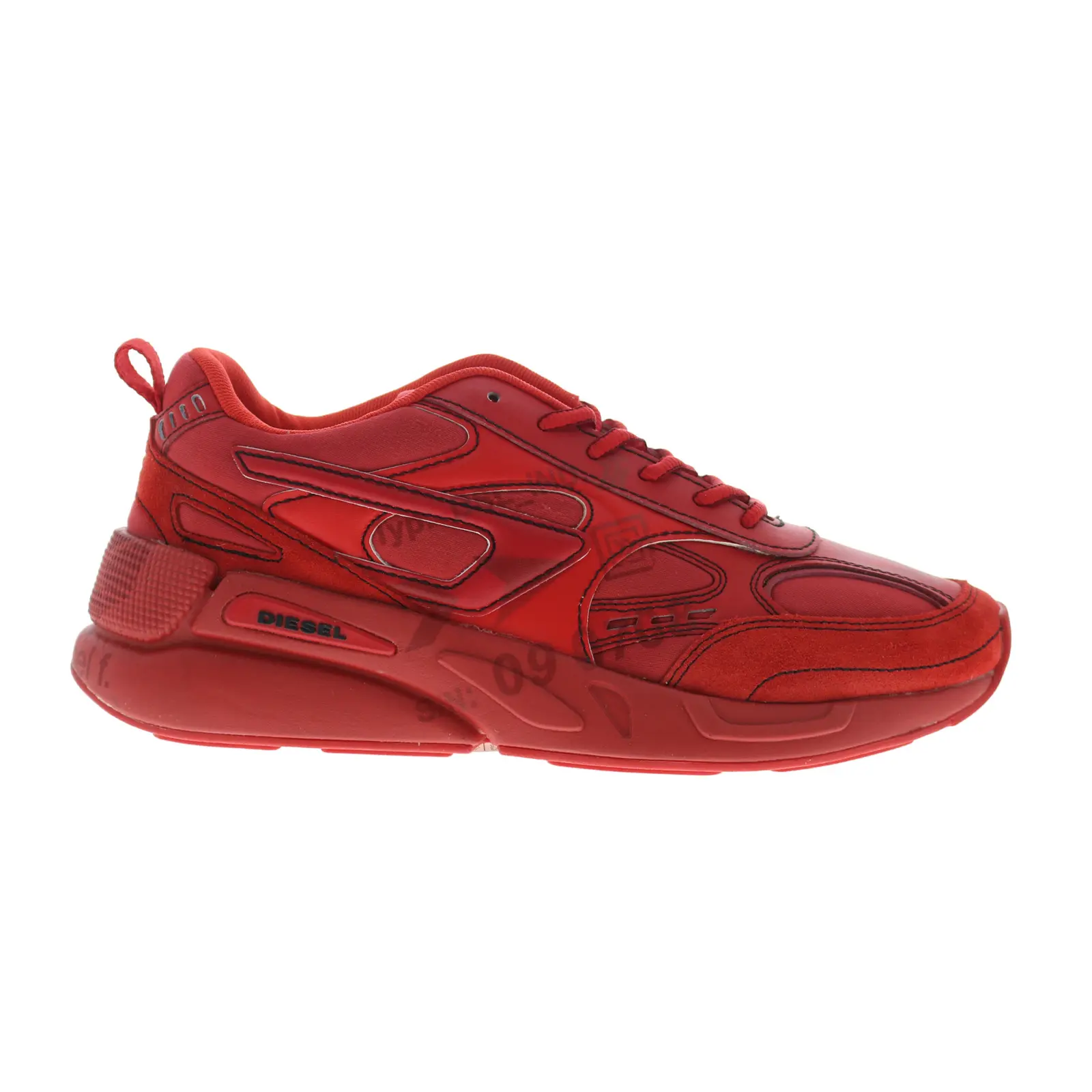 Diesel S-Serendipity Sport Mens Red Canvas Lifestyle Sneakers Shoes