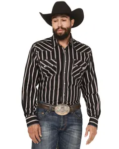 Cinch Men's Men'S Modern Fit Striped Long Sleeve Snap Western Shirt - Mtw1301088
