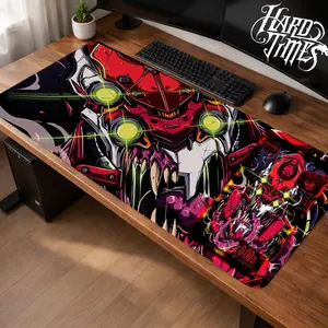 EVA Unit-02 Genesis Evangelion Gaming Mouse Pad Personal, Custome, Anime Desk Mat Extended Keyboard Pad Waterproof Non Slip Rubber Base Large Mousepad for PC Gamer Setup Desk Accessories 40x21 Inch,Office Gifts, Decor desktop