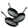 Utopia Kitchen Pre-Seasoned Black Cast Iron Skillet Bundle Cookware Set (3-Piece: 6in, 8in, 10in) - Cooking Pans Set, Durable Kitchen Supplies, Oven-Stove-Campfire-Safe, Pre-Seasoned Ease, Handwash Only, BBQ Use, Gifting Option