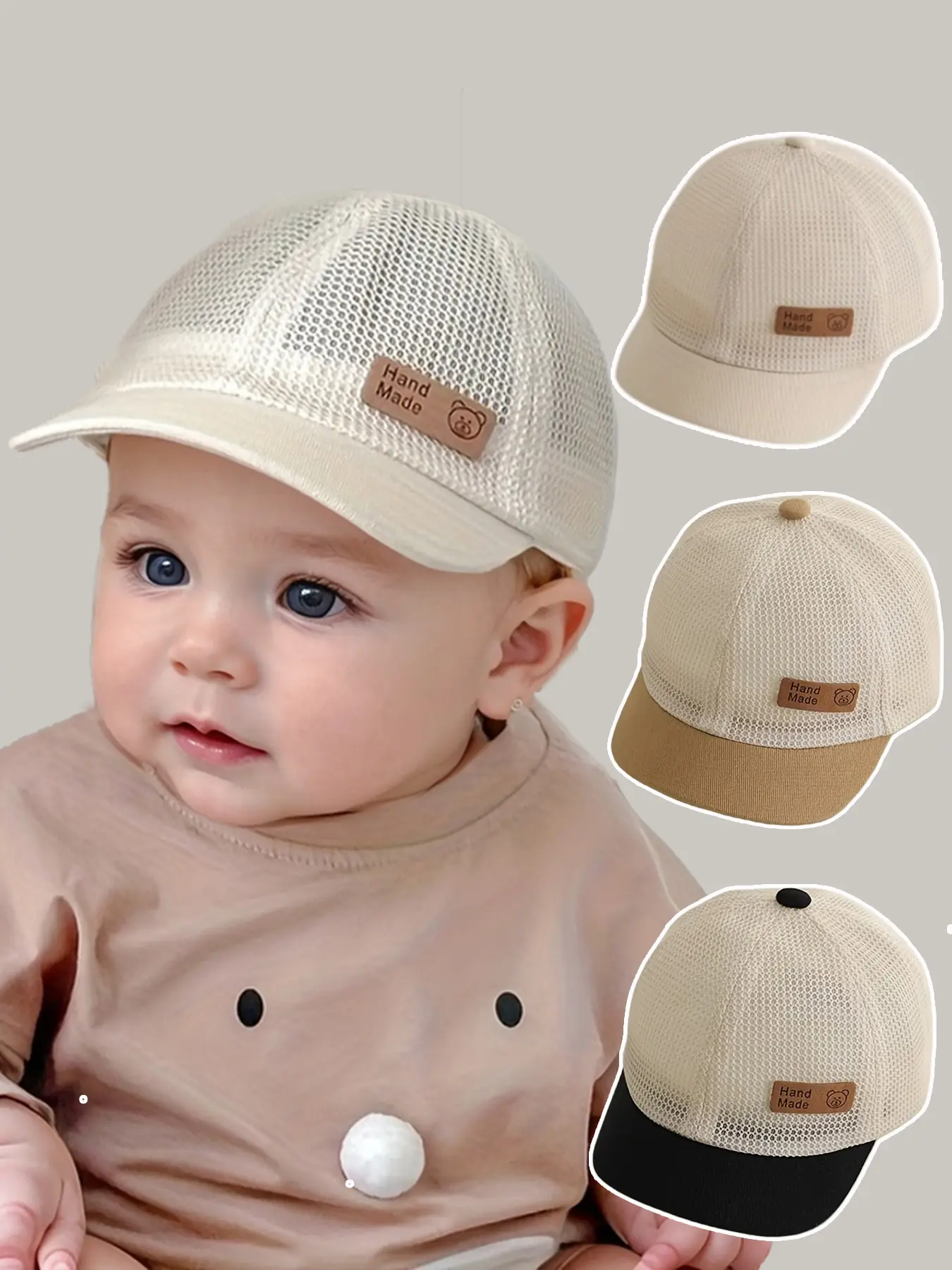 Baby Hat Summer Mesh Baseball Cap, Cute Super Adorable Sun Protection ...