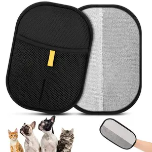 Upgrade Pet Hair Remover Electrostatic Gloves, Reusable Pet Hair Removal Glove for Cats & Dogs, Premium Cat & Dog Hair Remover Mitt for Couch Furniture Carpet Car Seat