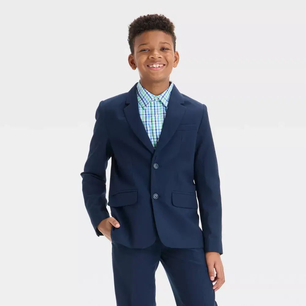 Boys' Suit Jacket - Cat & Jack Navy Blue 5