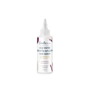 Bundles & Bits Rice Water Growth Infusion Hair Serum with Rice Protein & Flaxseed Oil 4 oz Hydrates Strengthens Promotes Growth for All Hair Types Haircare Daily