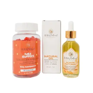 Iuba natural hair oil BOX scalp treatment, collagen and biotin Haircare Organic