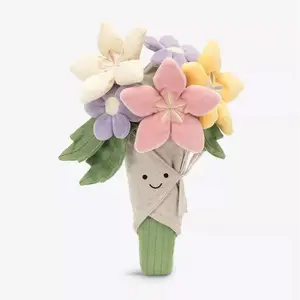 Handheld Plush Flower Toys Home Parties Eternal Flower Decorations Christmas Lovers Thrift Clubs Props Gifts ﻿1pcs