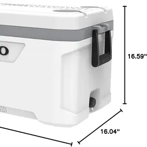 70 QT Latitude Marine Ultra White Cooler 16.04"D x 16.59"W x 29.77"H