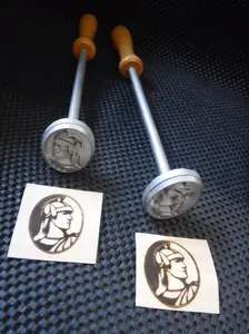 Steel Logo Branding Irons - Any Custom Logo or Design, Flame Heated