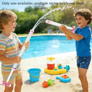 Firework Shape Water Gun Toy, Atmosphere Fireworks Water Gun, Kids Retractable Water Gun, Summer Outdoor Beach Pool Party Toy