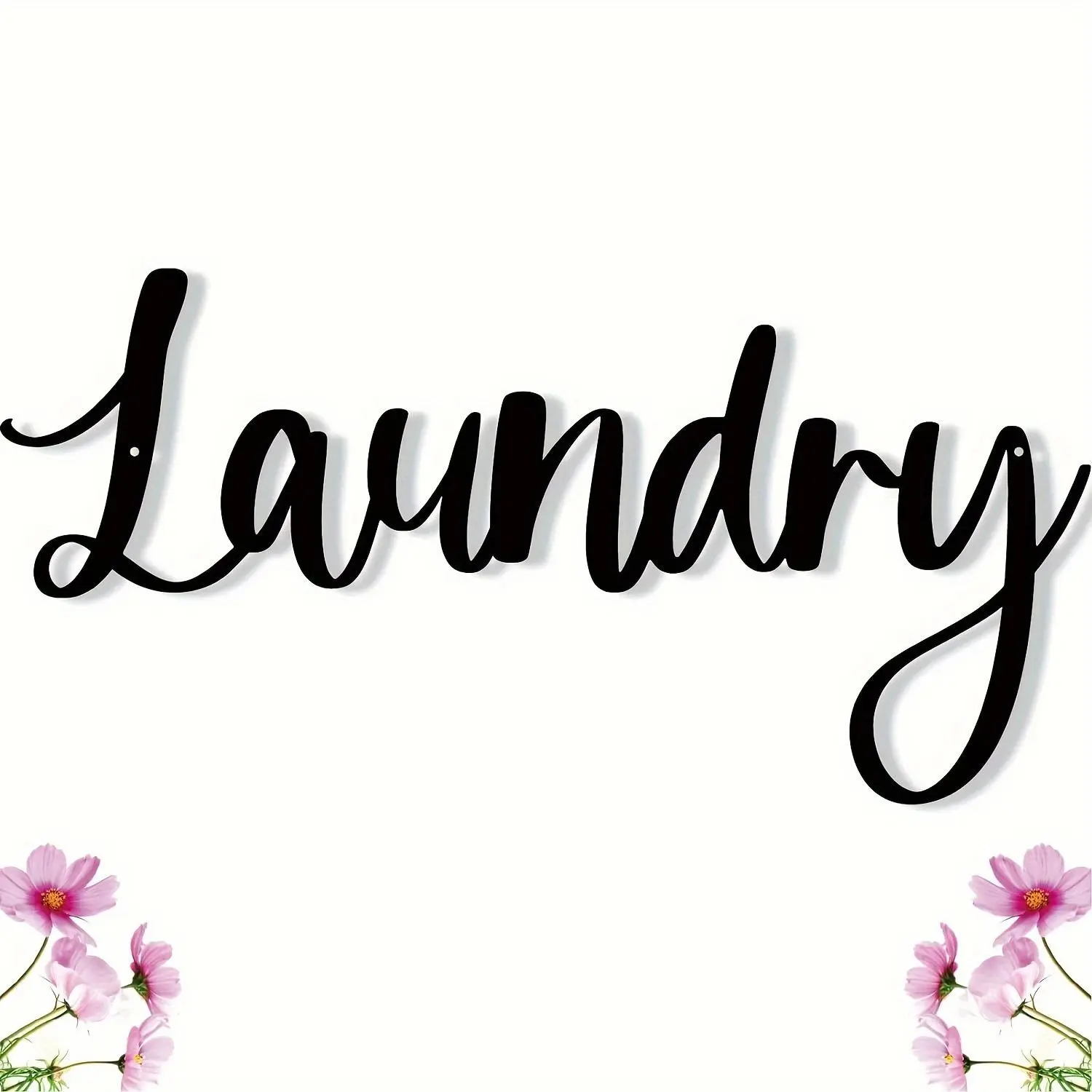 Laundry Room Letter Pattern Metal Sign, Modern Laundry Room Decor, Wall Hanging Decor for Home, Bedroom, Living Room, Office