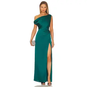 Show Me Your Mumu Jodie Dress in Emerald Luxe