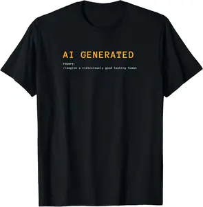 100% Cotton AI Generated Tee T-Shirt