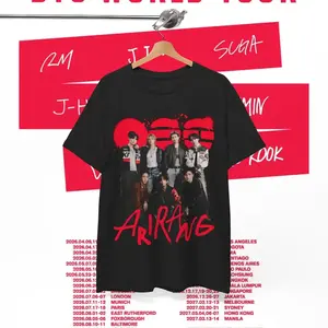 Bangtan Members Arirang Magazine Unisex Heavy Cotton Tee, Bangtan Kpop Concert World Tour Merch Gift 2026