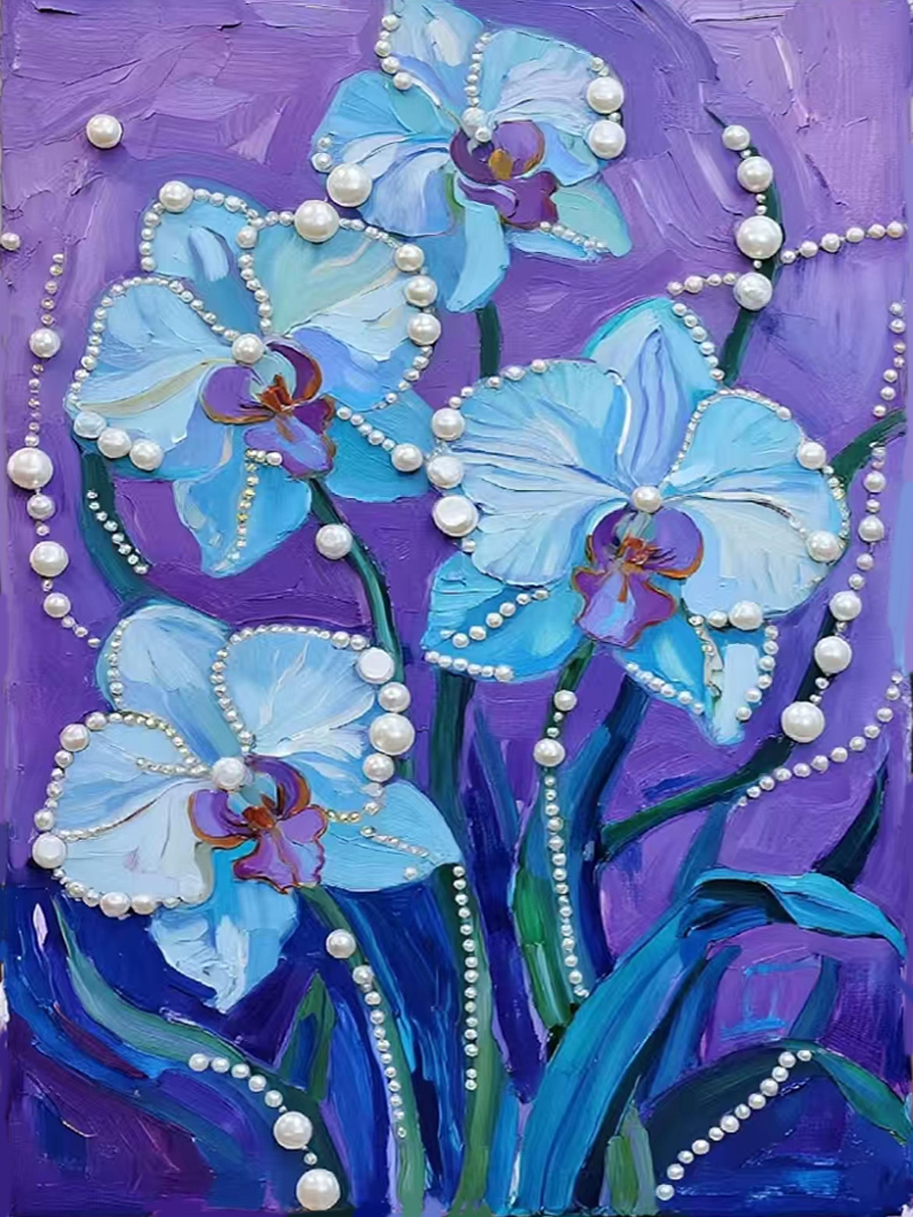Shining Pearl DIY Art Painting - Easy for beginners, a exquisite handcrafted light luxury choice, elegant finished piece that brings artistic flair to your home space