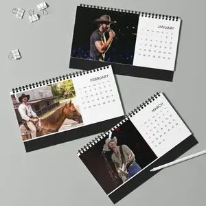 Riley Green Calendar - Personalized Desktop Calendar, 2026 Desk Organizer, Farmhouse Style Calendar, Gift Idea for Home Office