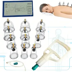 12-Piece Cupping Therapy Set for Muscle Relief & Relaxation, Vacuum Suction Cups for Pain Management & Health Care, Suitable for Athletes & Families