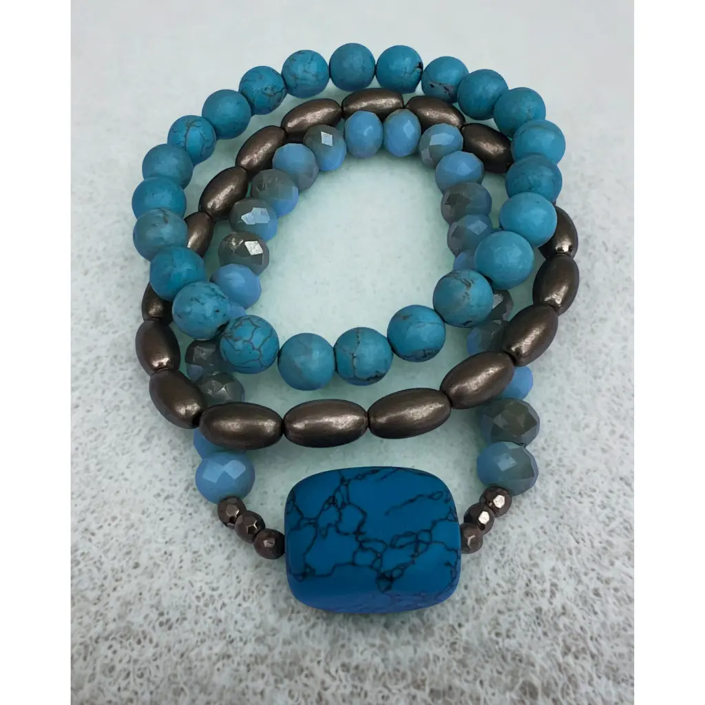 turquoise connected bracelet