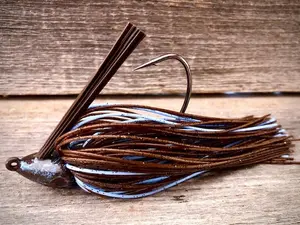 The NEW Brown Jig Series with baby blue Accent and Football Jigs