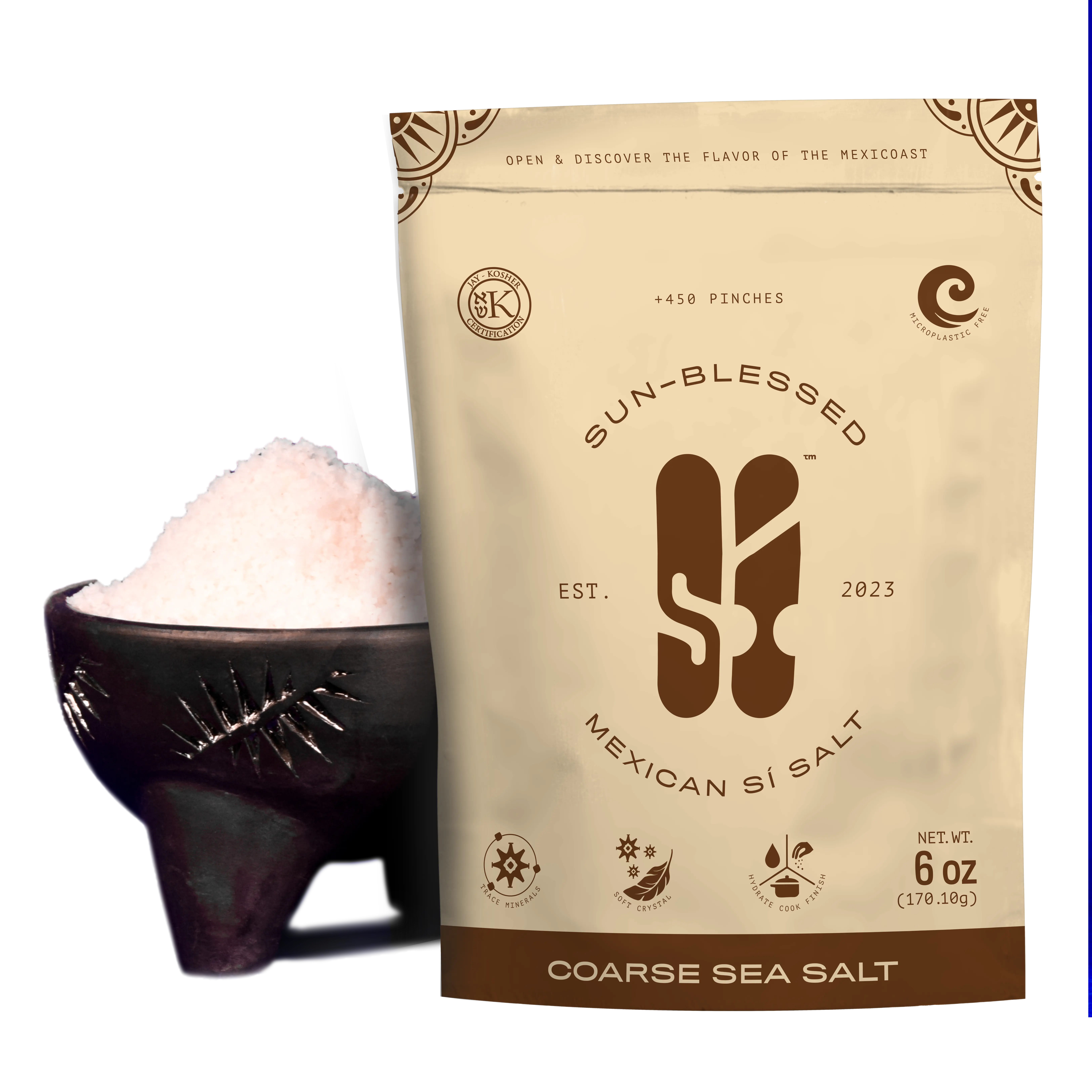 Kosher Colima Sea Salt, Mineral Soft Crystals — Sí Salt, Unrefined, Organic, Natural