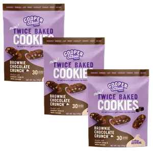 Brownie Chocolate Crunch Twice Baked Cookies 5oz - 3 Pack