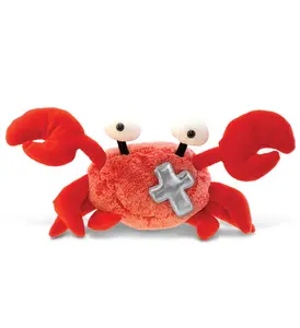 PLUSH CROSS - SUPER-SOFT PLUSH - RED CRAB 12"