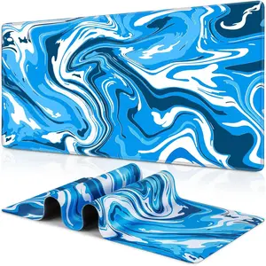 Gaming Mouse Pad, Fluid Pattern Mouse Pad 24x14inch Large Extended Computer Mouse Mat Keyboard Full Desk Mousepad for Gaming, Office, Home