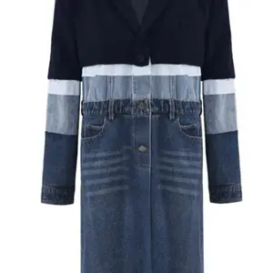 Denim Mixed Trench Coat Pre-Order Only