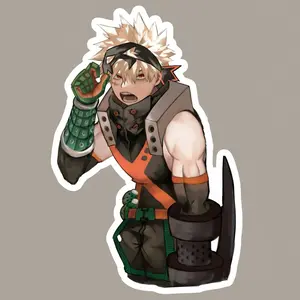 Explosive Temper Battle Rage Bakugo Katsuki Sticker