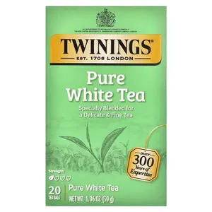 Twinings Pure White Tea, 20 Tea Bags, 1.06 oz (30 g)