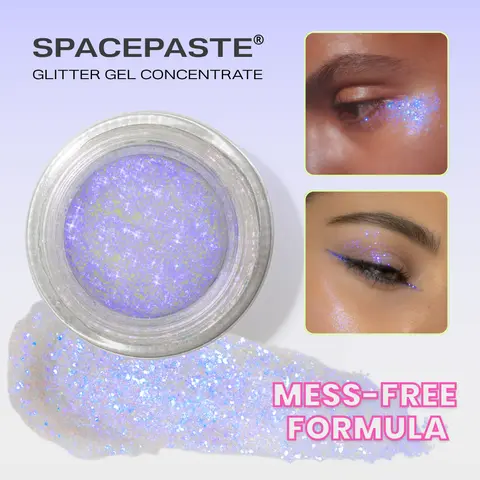 Lemonhead LA SPACEPASTE Pro-Grade Cosmetic Glitter Gel for Eyes, Face & Body | No Fallout, Easy to Apply, Longwear, Mess-Free, Makeup Artist Approved, Viral Glitter Makeup (Pro & Mini Sizes)
