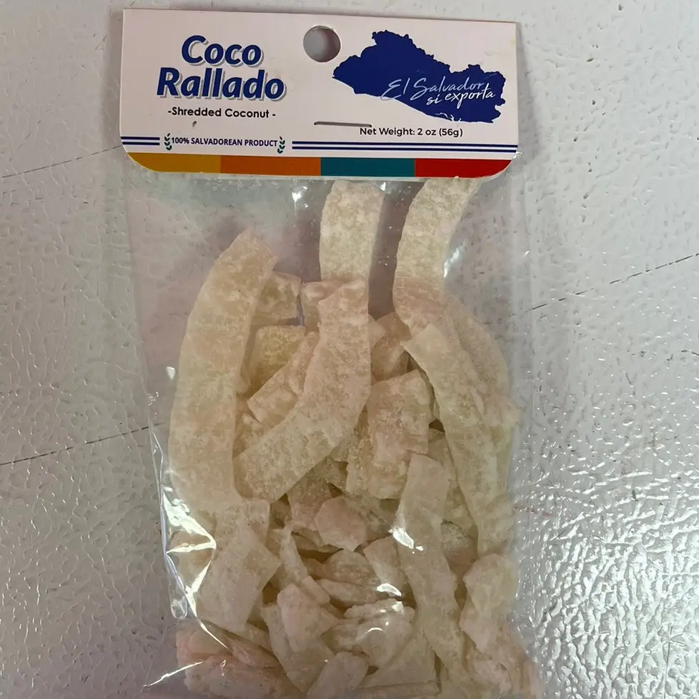 El Salvador si exporta Coco Rallado/ Shredded coconut 2 oz