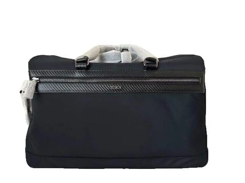 TUMI Newbury Duffel black carbon travel shoulder bag carry-on luggage Monroe