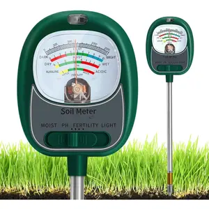 Soil  Meter for , 4-in-1 Soil Tester - pH/Fertility/Sunlight Meter, Large Dial, Indoor/Outdoor  Water , Garden Soil Test Kit for Lawn, Farm, Houseplants